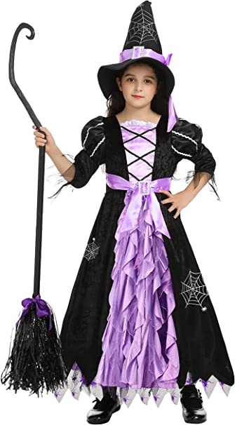 Photo 1 of Doxrmuru Halloween Girls Fairytale Witch Costume with Witches Hat SIZE 3-4T 