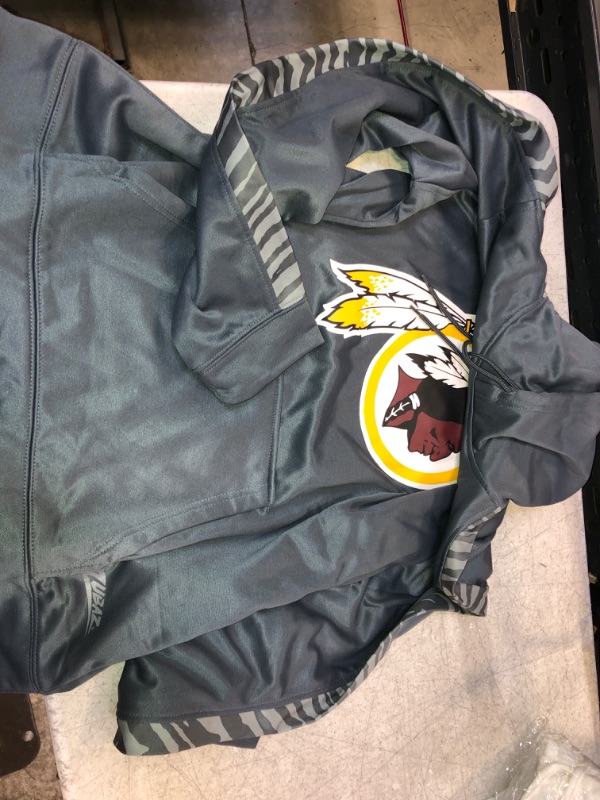 Photo 1 of NFL REDSKIN MENS HOODIES , GREY , SIZE MEDIUM 