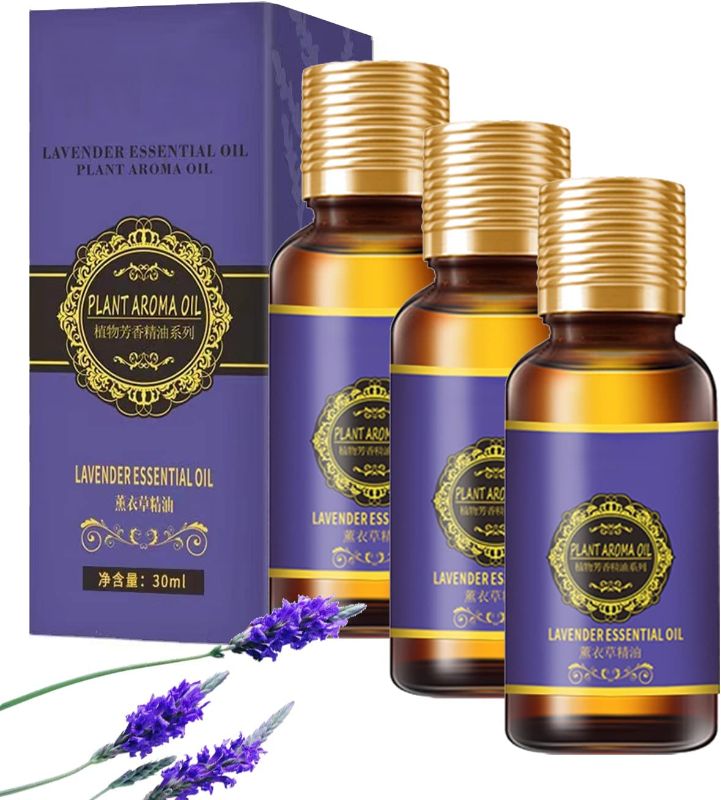 Photo 1 of ZDU 3 Pack Lavender Oil,Natural Lavender Oil for Massage,Lavender Essential Oil, Plant Aroma Oil