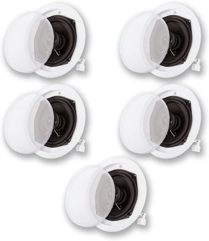 Photo 1 of Acoustic Audio by Goldwood R191 in Ceiling/in Wall 5 Speaker Set 2 Way Home Theater 1000 Watt New R191-5S