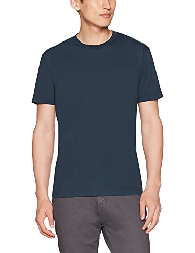 Photo 1 of Goodthreads Men's Slim-Fit Short-Sleeve Cotton Crewneck T-Shirt, Washed Navy, XX-Large