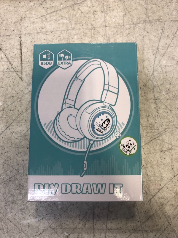 Photo 2 of Kids Headphones with Mic and Free HiFi Headphones?2022 New? Foldable Stereo 3.5mm On-Ear Headset for Children/Teens/Boys/Girls/iPhone/Smartphones/School/Kindle/Plane/Tablet ***FACTORY SEALED