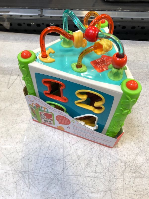 Photo 1 of Battat – Activity Cube & Shape Sorter – 8 Shapes & Bead Maze – Music & Lights – Learning Toy for Toddlers, Kids – Jungle Fun! Activity Center – 2 Years +