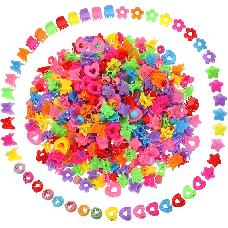 Photo 1 of 300 Pieces Mini Hair Clips Butterfly Hair Clips Assorted Hair Clip Claw for Women Girls Wearing  -- FACTORY SEALED --
