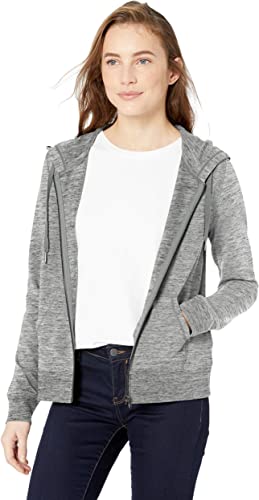 Photo 1 of Daily Ritual Women's Terry Cotton and Modal Full-Zip Hooded Sweatshirt  SIZE XS
