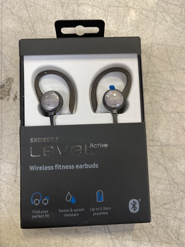 Photo 1 of samsung level active wireless bluetooth fitness earbuds