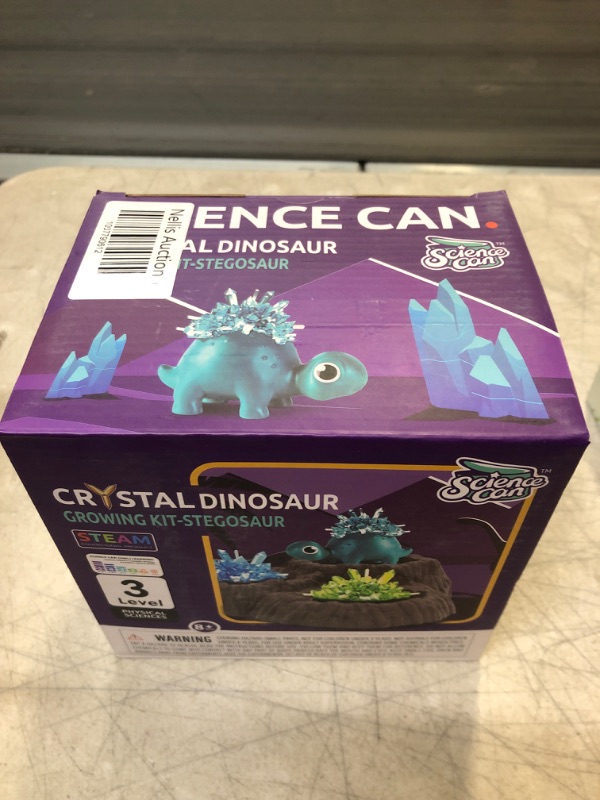 Photo 2 of Science Can Crystal Growing Kit for Kids, Crystal Dinosaur Science Kits for Boys 8-12, Great STEM Activities Science Experiments for Kids, Birthday for Boys Girl Stegosaurus