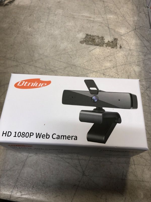 Photo 2 of Qtniue Webcam with Microphone and Privacy Cover, FHD Webcam 1080p, Desktop or Laptop and Smart TV USB Camera for Video Calling, Stereo Streaming and Online Classes 30FPS