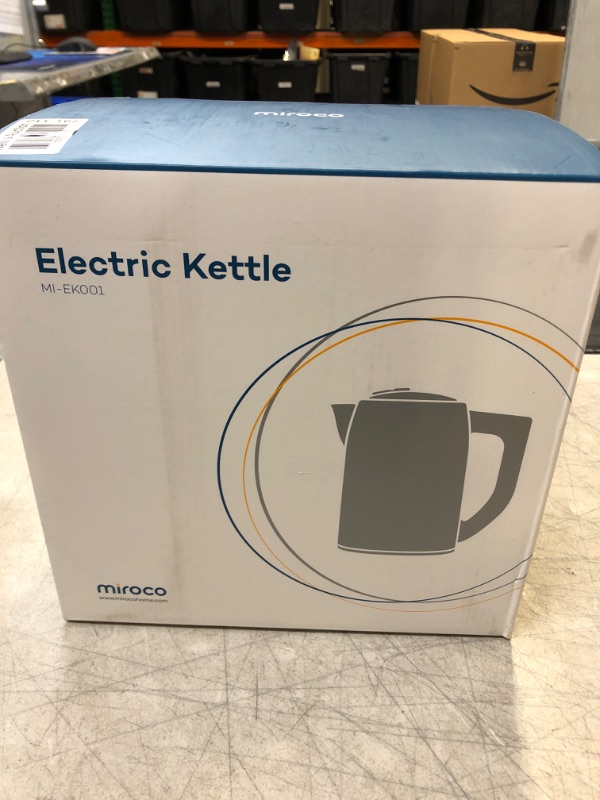 Photo 2 of  Electric Kettle Stainless Steel Interior 1500W Fast Heating Tea kettle 1.7 Liter Cool Touch Hot Water Boiler Auto Shut Off Quick Water Warmer Cordless Water Kettles