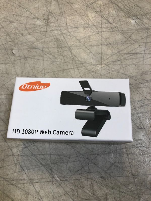 Photo 1 of Qtniue Webcam with Microphone and Privacy Cover, FHD Webcam 1080p, Desktop or Laptop and Smart TV USB Camera for Video Calling, Stereo Streaming and Online Classes 30FPS, FACTORY SEALED