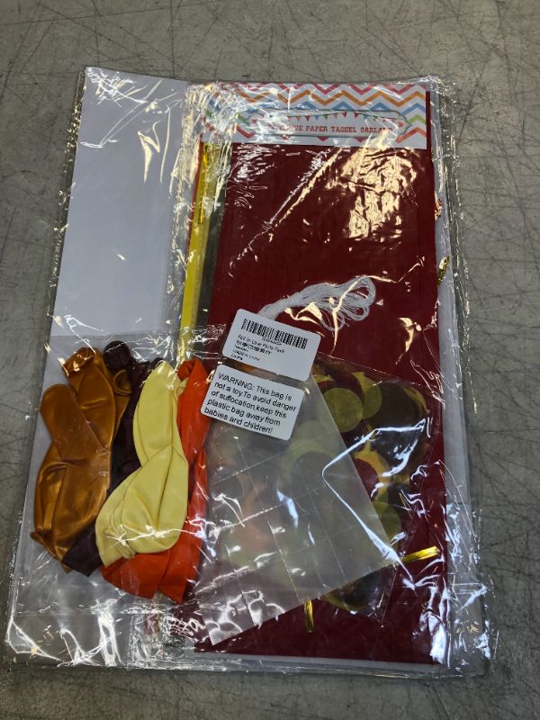 Photo 1 of Fall in Love Party Favors Supplies Set Maple Leaves Banner Cake Topper Balloons Tissue Paper Tassels Garland Confetti Bridal Shower Engagement Wedding Party Photo Props Ideas Decoration