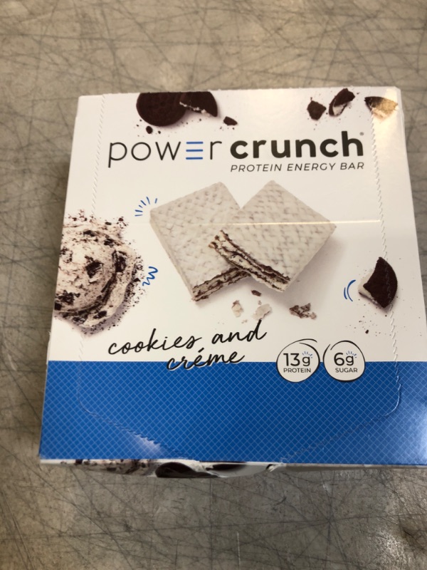 Photo 2 of Power Crunch Protein Energy Bar Original Cookies Creme (12 Bars)
EXP 04/2023