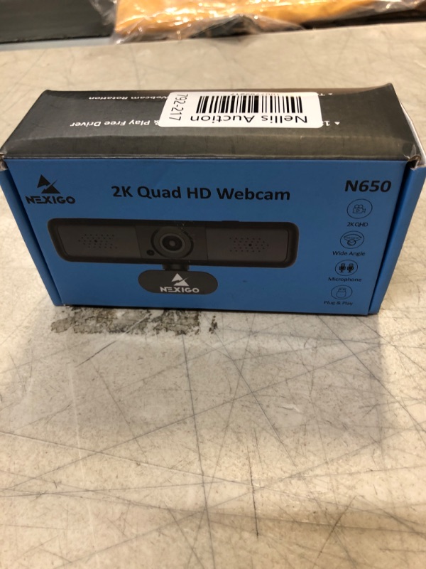 Photo 2 of NexiGo N650 2K QHD Webcam with 3X Digital Zoom and Privacy Cover, 1440P USB Streaming Web Camera, 80 Degree Widescreen for Online Class Zoom Meeting Skype Teams, PC Mac Laptop Desktop