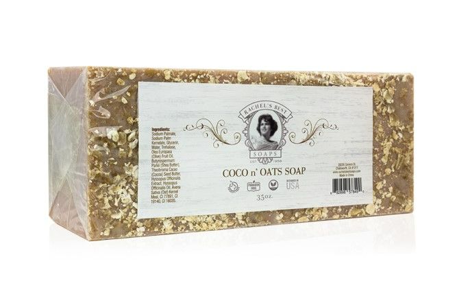 Photo 2 of COCO AND OATS LOAF SOAP SOFTENS AND MOISTURIZES WITH SWEET ALMOND OIL AND OATMEAL LEAVING THE SKIN SMOOTH AND CLEAR  NEW  