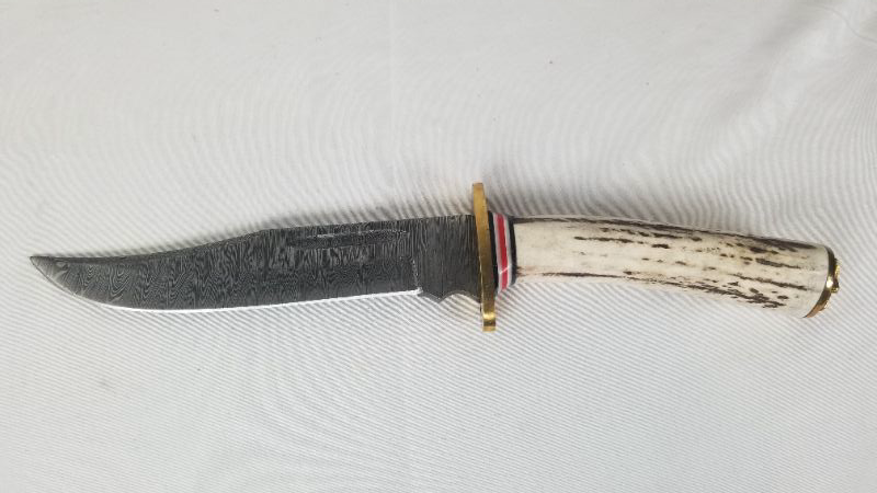 Photo 1 of 10.25 Inch Damascus El Dorado Skinning Knife