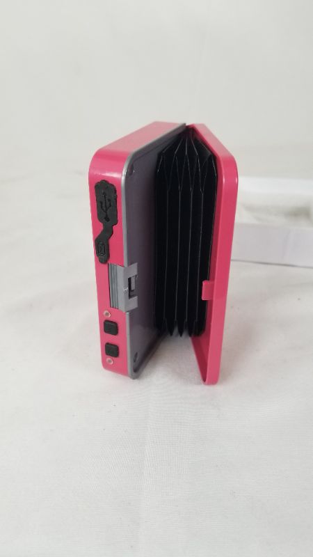 Photo 4 of  Pink Credit Card Driver's License Carrier Wallet Stun Gun Flashlight 4.25" Safety Switch Rechargeable 