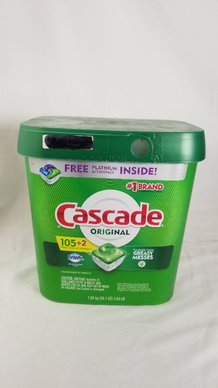 Photo 3 of Cascade Dishwasher Pods, Actinopods Dishwasher Detergent, Original Fresh, 105 Count
