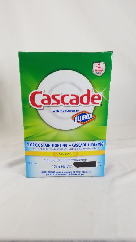 Photo 2 of Cascade Plus Dawn Lemon Scent Powder Dishwasher Detergent, 45 Oz