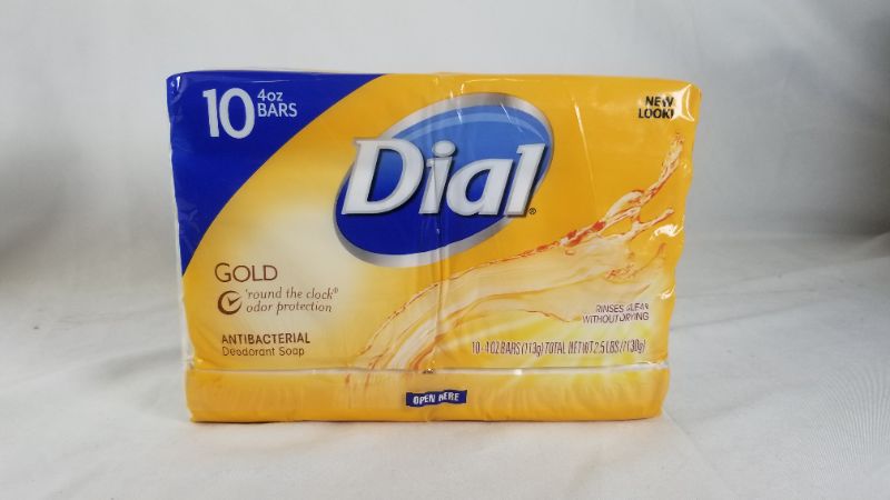 Photo 2 of Dial Antibacterial Deodorant Bar Soap, Gold, 4 OZ, 10 Bars