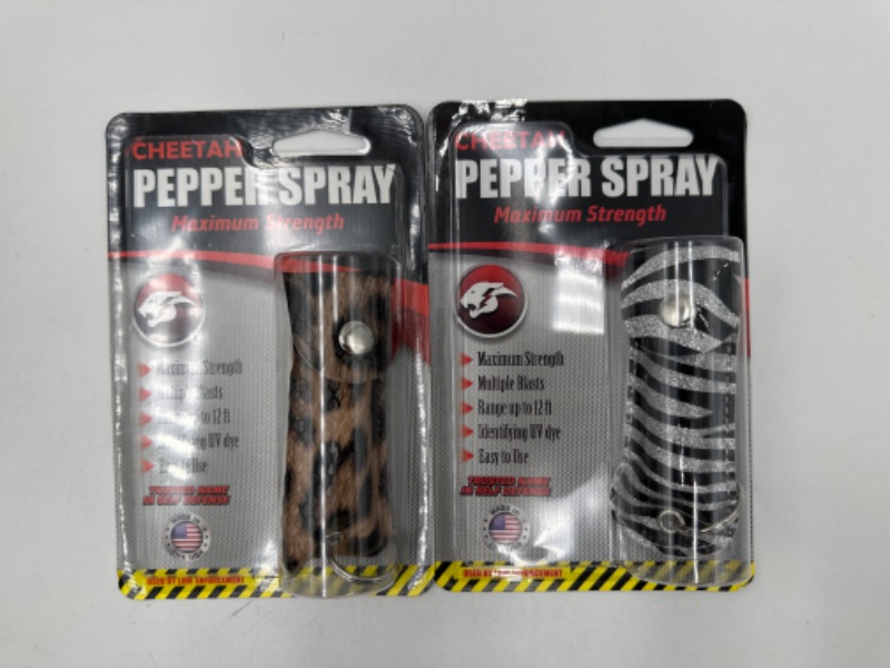 Photo 1 of 2 PACK SELF DEFENSE PEPPER SPRAY MAX STRENGTH NEW