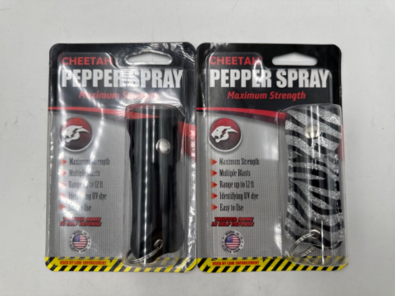 Photo 1 of 2 PACK SELF DEFENSE PEPPER SPRAY MAX STRENGTH NEW