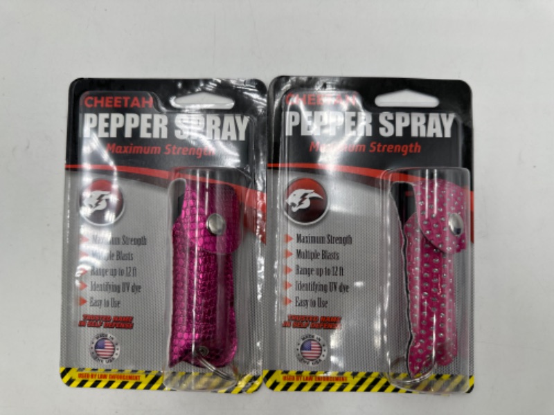 Photo 1 of 2 PACK SELF DEFENSE PEPPER SPRAY MAX STRENGTH NEW