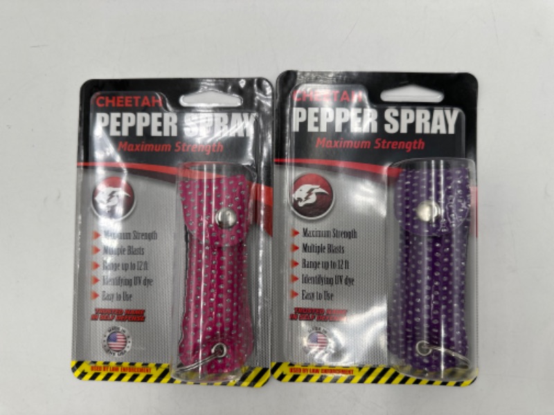 Photo 1 of 2 PACK SELF DEFENSE PEPPER SPRAY MAX STRENGTH NEW