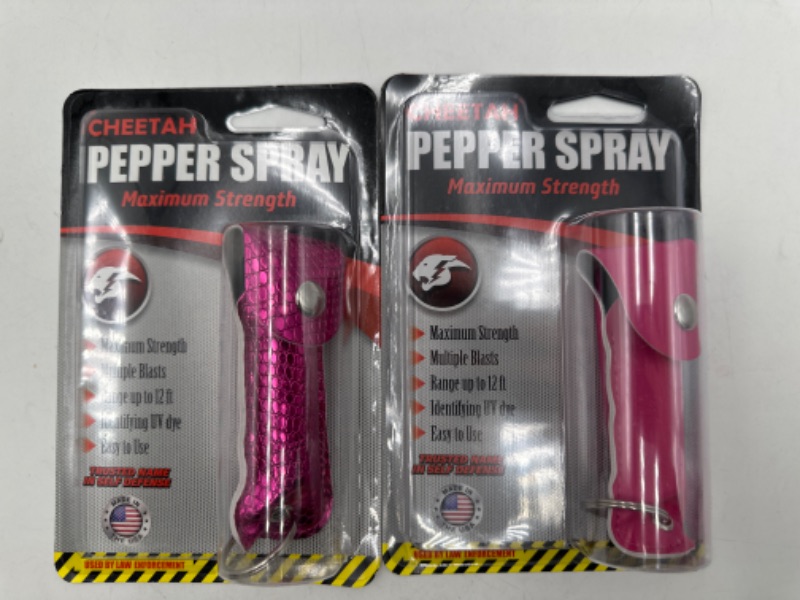 Photo 1 of 2 PACK SELF DEFENSE PEPPER SPRAY MAX STRENGTH NEW