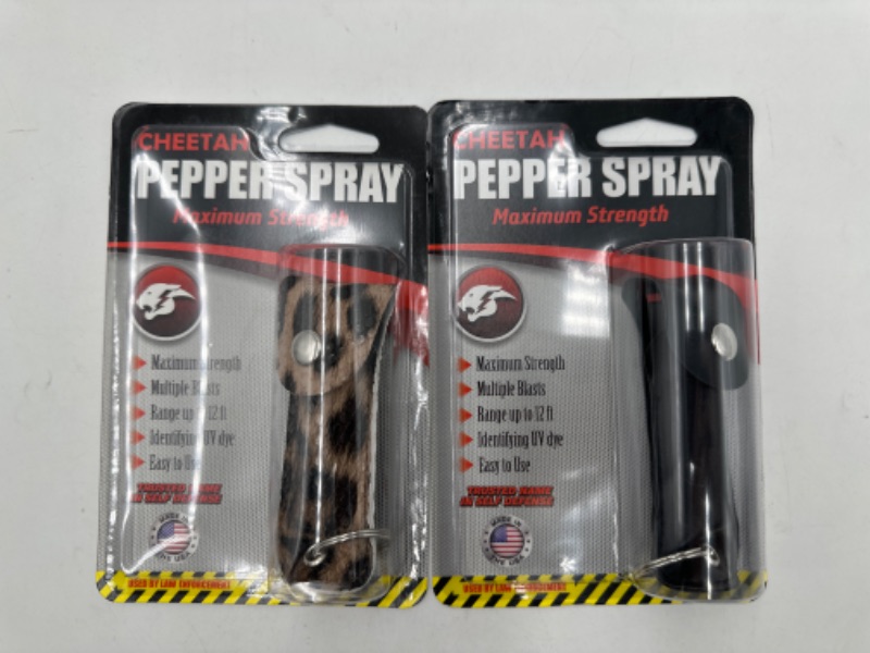 Photo 1 of 2 PACK SELF DEFENSE PEPPER SPRAY MAX STRENGTH NEW