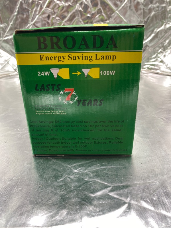 Photo 2 of BROADA EVERGY SAVING LAMP 24W 100W COLOR TEMPERATURE :2700K
