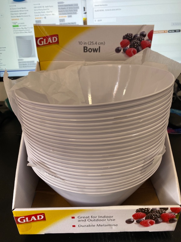 Photo 1 of GLAD BOWL ,10 IN 25.4CM 24PCS+