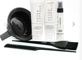 Photo 1 of Peter Coppola Keratin Hair Treatment Kit With Just Blow Spray - At Home Keratin Treatment - Straightens And Smooths All Hair Types - Includes Treatment, Shampoo, Bowl, Brush & Comb