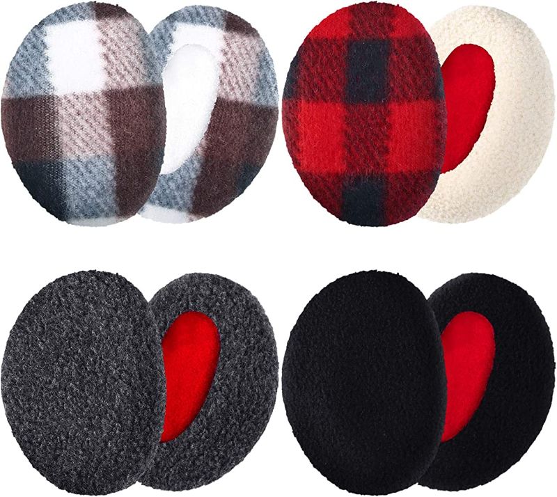 Photo 1 of 6 Pairs Bandless Ear Muffs Fleece Ear Muffs Thick Winter Ear Covers Cold Weather Ear Warmer for Women