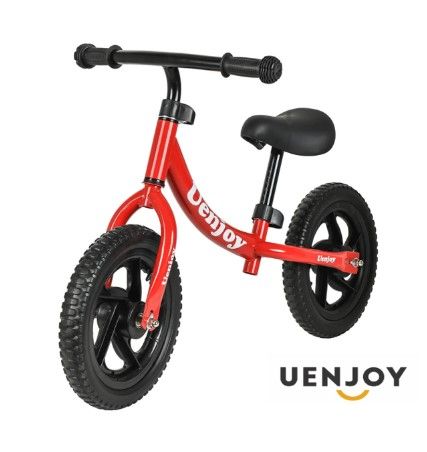 Photo 1 of Uenjoy Balance Bike No Pedal Bicycle for 2-6 Years Old, Starter Toddler Training Bike with EVA Foam Tire,Carbon Steel Frame RED