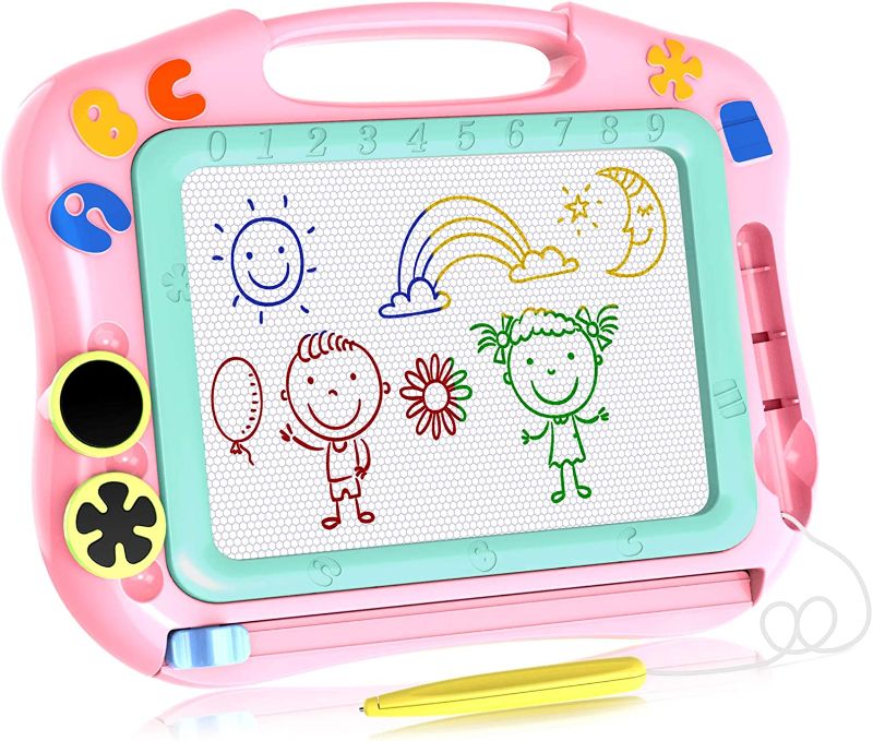 Photo 1 of LOFEE Magna Drawing Doodle Board Present for 1 2 3 4 Year Old Girl,Magnetic Drawing Board Gift for 2 3 4 Year Old Girl Toy Age 1 2 3 Birthday Gift for 2 3 4 Year Old Girls Small Toys for Travel SLHFPX