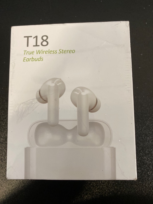 Photo 1 of Wireless Earbuds T18 Multipoint Connection Headphones, QCC3050 Bluetooth 5.2 in Ear Lightweight Stereo Earphones, aptX Adaptive Studio Sound Headset, aptX Voice, 30H Playtime
