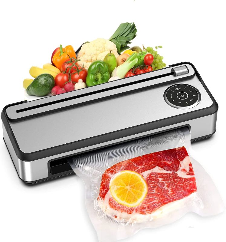 Photo 1 of Automatic Vacuum Sealer Machine -85kPa, Food Vacuum Sealer with Cutter, 7 in 1 Food Sealer Machine Dry/Moist Food Modes with Auto Clean, for Wet and Dry food and Sous Vide