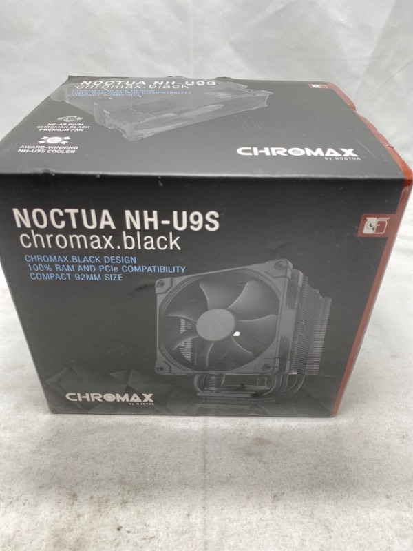 Photo 2 of Noctua NH-U9S chromax.Black, 92mm Single-Tower CPU Cooler (Black) NEW