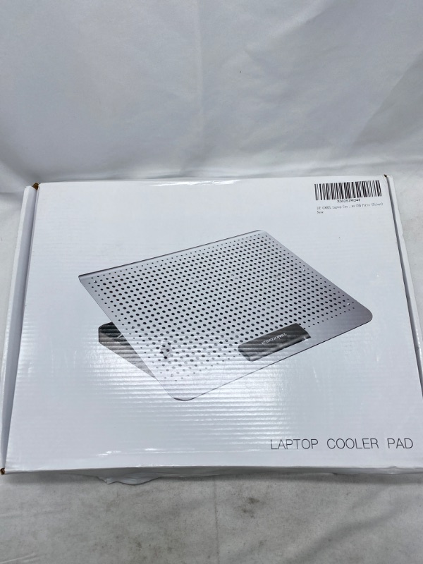 Photo 3 of ICE COOREL Aluminum Laptop Cooling Pad 2023 Upgrade, Laptop Cooler Stand with 7 Height Adjustable, Laptop Fan Cooling Pad for Laptop 12-15.6 Inch, Notebook Cooler Pad with Two USB Port (Silver) NEW