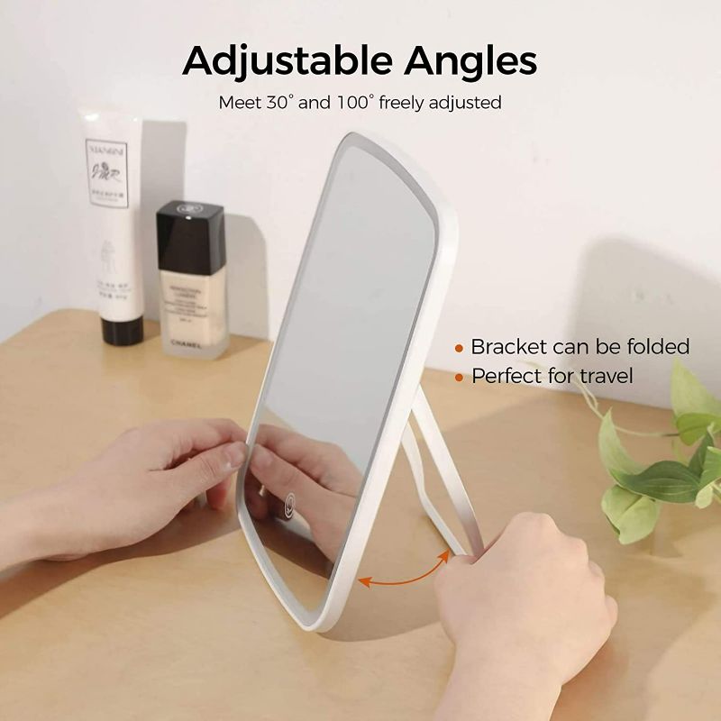 Photo 1 of BEAUTYLIFEE Makeup Mirror,USB Rechargeable Light up Mirror with 3 Color,Touch Control Adjustable Lighting,Portable Folding Travel NEW