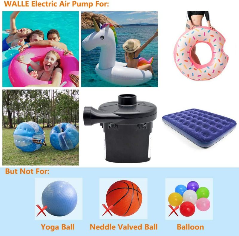 Photo 2 of ONG NAMO Electric Pump for Inflatables, Portable Air Pump with 3 Nozzles for Air Mattress Inflatable Pool Float