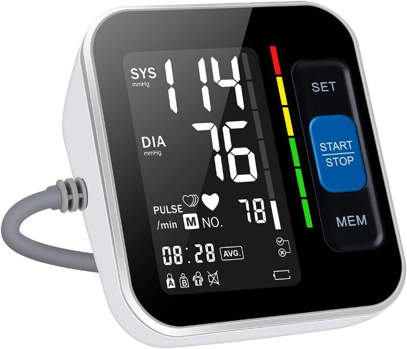 Photo 1 of Blood Pressure Monitor BP Machine Upper Arm Large Backlit Screen Big Numbers Easy to Read  NEW 