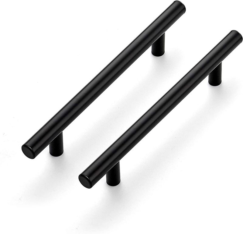 Photo 1 of Ravinte 5 Pack 7.38" Cabinet Pulls Matte Black Stainless Steel Kitchen Cupboard Handles Cabinet Handles  NEW