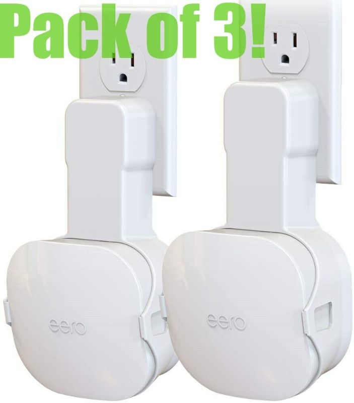 Photo 1 of Hibezos Outlet Mount/Holder for EERO Mesh Wifi System 3 pack NEW