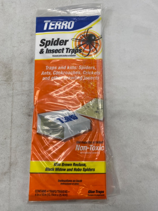 Photo 2 of TERRO T3206SR Non-Toxic Indoor Spider, Ant, Cockroach, Centipede, and Crawling Insect Trap - 12 Traps NEW