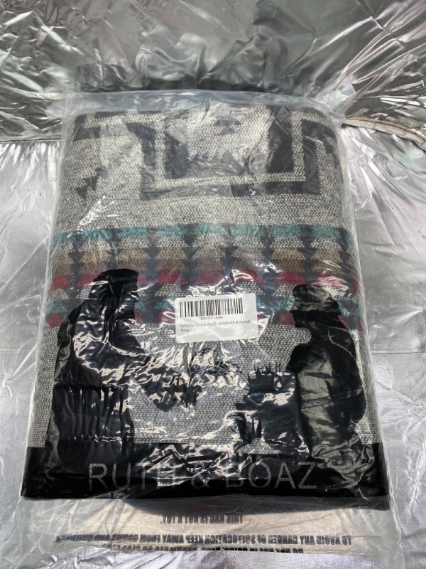 Photo 2 of RUTH&BOAZ Outdoor Wool Blend Blanket Ethnic Inka Pattern(P) NEW