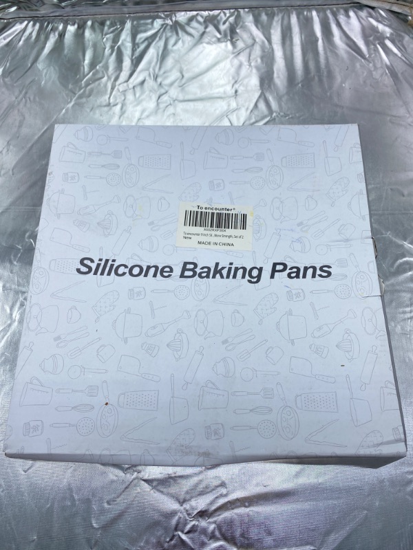 Photo 2 of To encounter 9 Inch Silicone Round Cake Pans, 2 Pack Nonstick Silicone Baking Pans Set, Food Grade Silicone Cake Molds, with Metal Reinforced Frame More Strength NEW