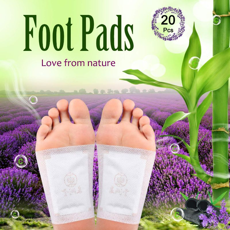 Photo 1 of Detox Foot Pads (20pcs)  lavender deep Cleansing Foot Mask Patches For Feet Health Care Organic Better Sleep& Anti-Stress Relief Detoxifying Foot Pads NEW 
