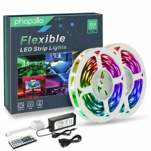 Photo 1 of Phopollo LED Strip LightsColor Changing LED Lights for Bedroom, Kitchen, Cabinet Decoration NEW 