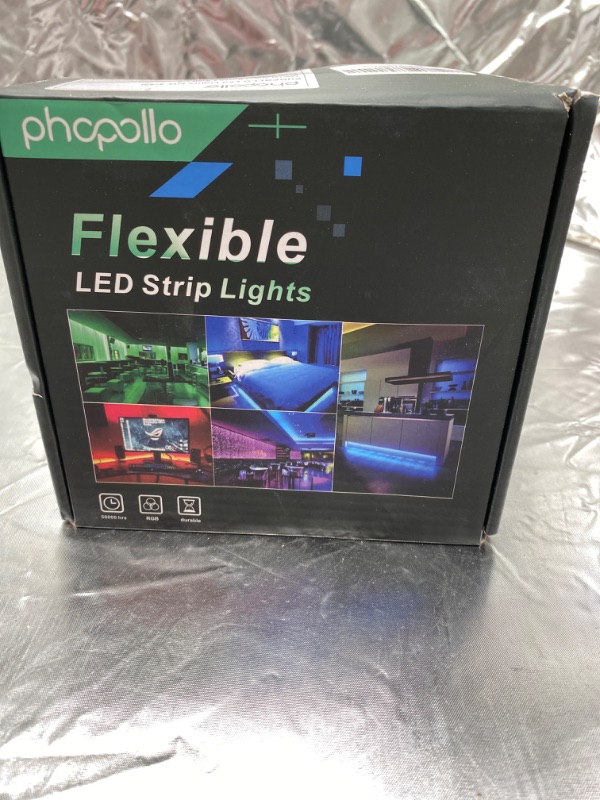 Photo 2 of Phopollo LED Strip LightsColor Changing LED Lights for Bedroom, Kitchen, Cabinet Decoration NEW 